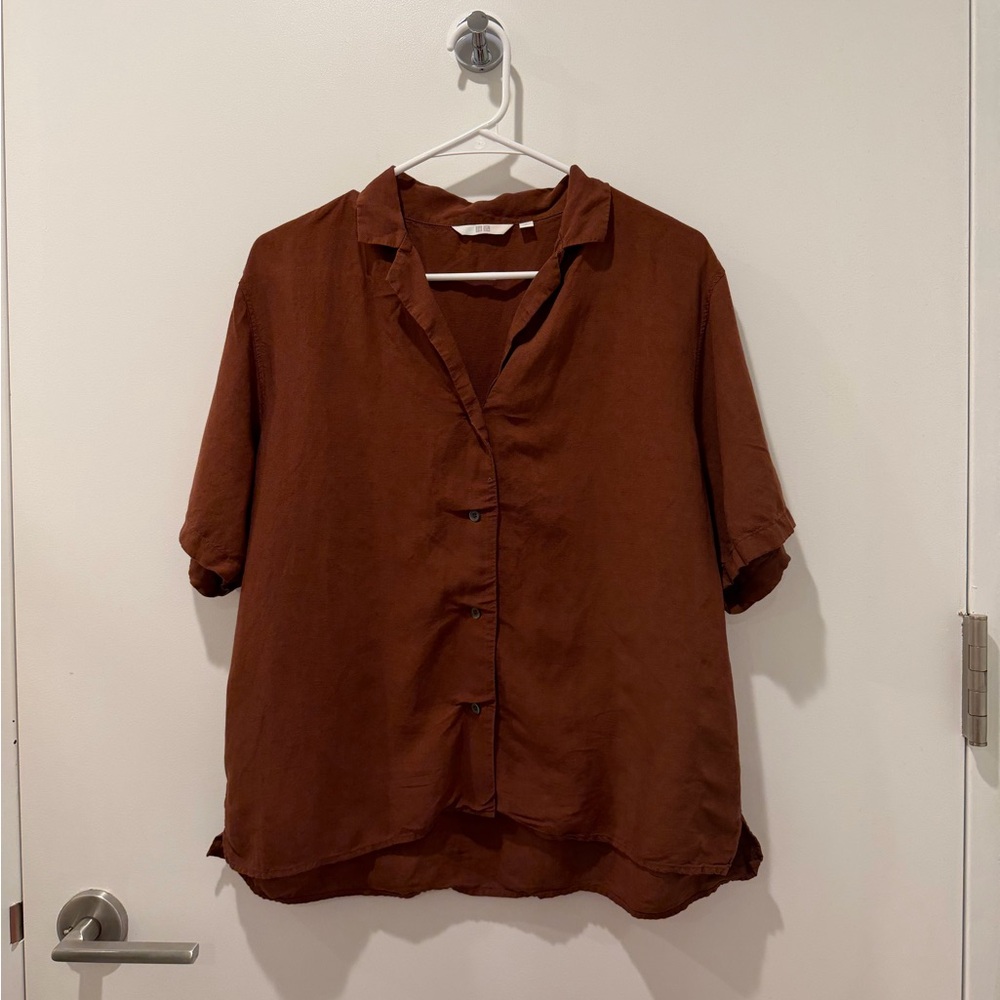 Uniqlo Women's Button-Down T-Shirt